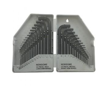 30pc Hex Key Bit Set 